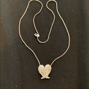 Brighton Heart Necklace with Wings
